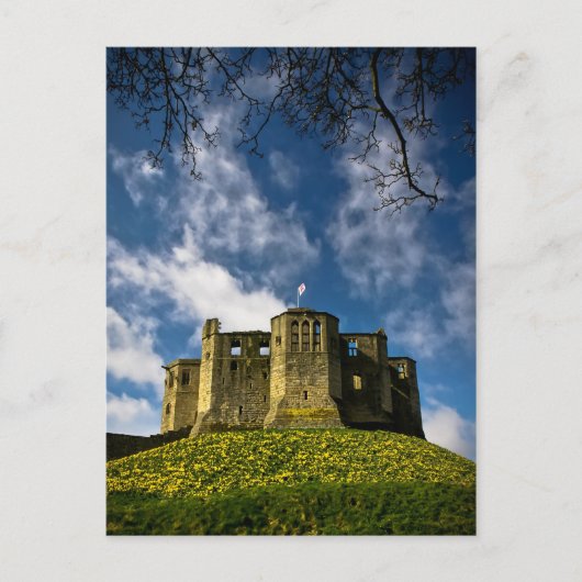Warkworth Castle en Hermitage Briefkaart (Voorkant)