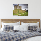 Warkworth Castle in Northumberland, Engeland Canvas Afdruk (Insitu (Slaapkamer))