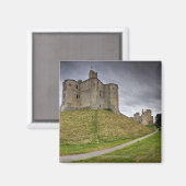 Warkworth Castle in Northumberland, Engeland Magneet (Voorkant / Achterkant)