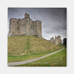 Warkworth Castle in Northumberland, Engeland Magneet