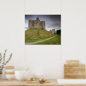 Warkworth Castle in Northumberland, Engeland Poster (Keuken)