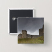Warkworth Castle Vierkante Button 5,1 Cm (Voorkant /achterkant)