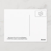 Warleggan Church Cornwall England Briefkaart (Achterkant)