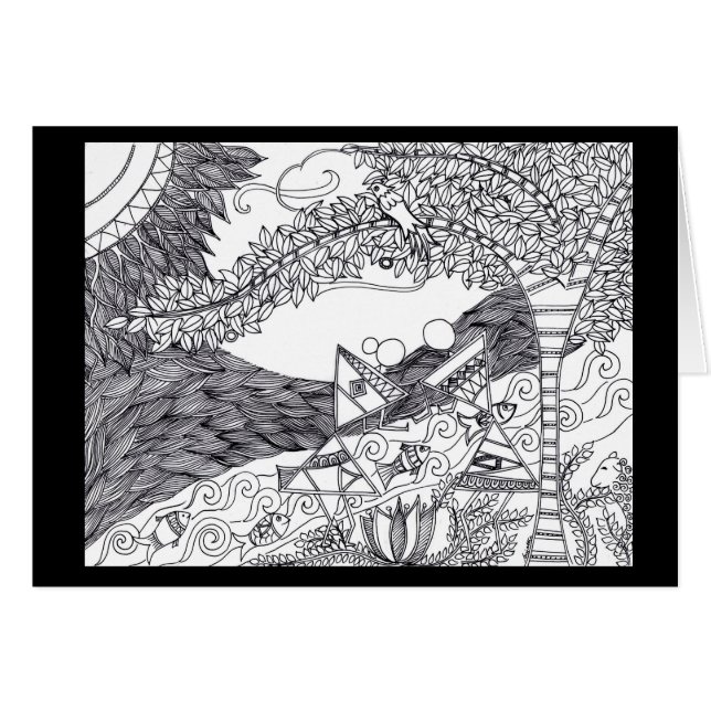 Warli art (Voorkant Horizontaal)