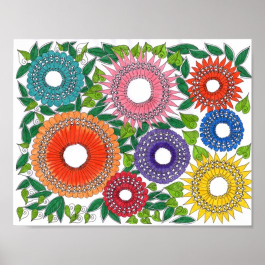 Warli Art Color poster (Voorkant)