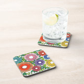 warli bloemen bier onderzetter (Rechterzijde)