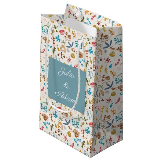 Warli Feest Cadeautas (Voorkant Gekanteld)