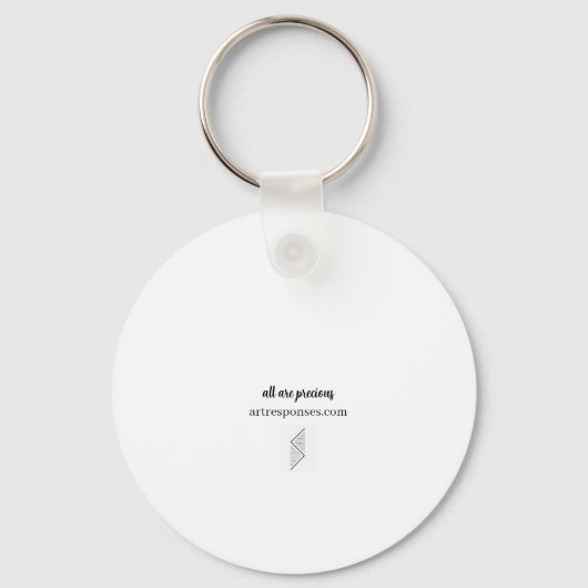 warli flowers sleutelhanger (Achterkant)