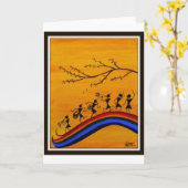 warli kaart (Gele Bloem)