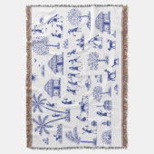 Warli-kunst Indiase Stamillustratie Deken (Voorkant Verticaal)