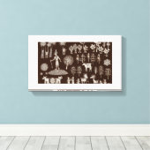 Warli Paint Canvas Afdruk (Insitu (Houten vloer))