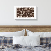 Warli Paint Canvas Afdruk (Insitu (Slaapkamer))