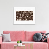 Warli Paint Canvas Afdruk (Insitu (Woonkamer))