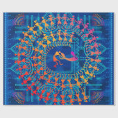 Warli schilderij - traditioneel getekend met de ha cadeaupapier (Vlak)