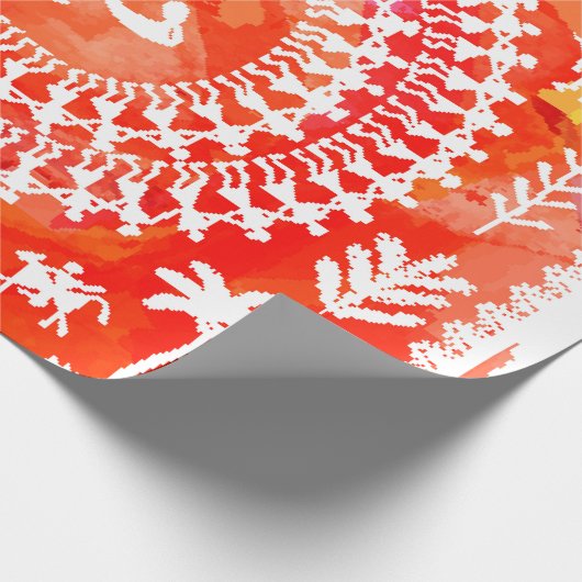 Warli schilderij - traditioneel getekend met de ha cadeaupapier (Hoek)