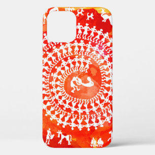 Warli schilderij - traditioneel getekend met de ha Case-Mate iPhone case