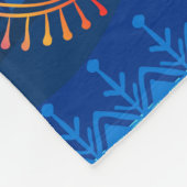 Warli schilderij - traditioneel getekend met de ha fleece deken (Hoek)