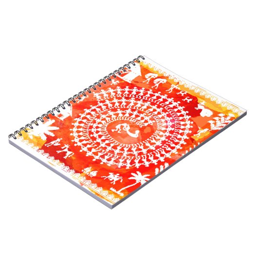 Warli schilderij - traditioneel getekend met de ha notitieboek (Linkerzijde)