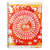 Warli schilderij - traditioneel getekend met de ha notitieboek (Voorkant)