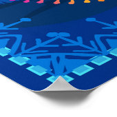 Warli schilderij - traditioneel getekend met de ha poster (Hoek)