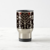 Warli-stamboom van het leven-houten walart reisbeker (Center)
