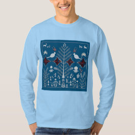 Warli-stamkunstTraditionele Indiase volkschilderku T-shirt