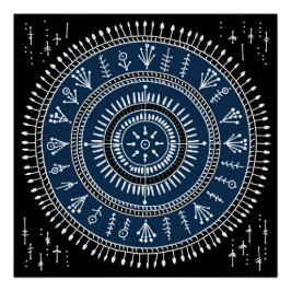 Warli Tribal Art Perfect Poster