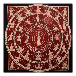 Warli Tribal Art Perfect Poster