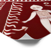 Warli Tribal Art Poster (Hoek)