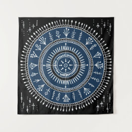 Warli Tribal Art Wandkleed