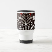 Warli Tribale Levensboom-houten walart Reisbeker (Center)