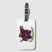 Warlock Dice Design Bagagelabel (Voorkant (verticaal))