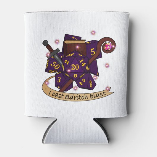 Warlock Dice Design Blikjeskoeler (Voorkant)