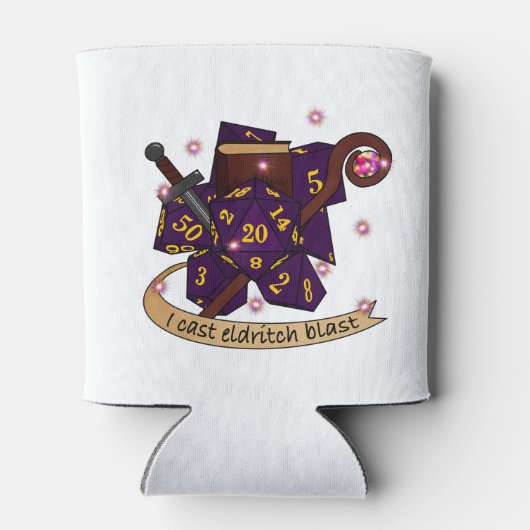 Warlock Dice Design Blikjeskoeler (Achterkant)