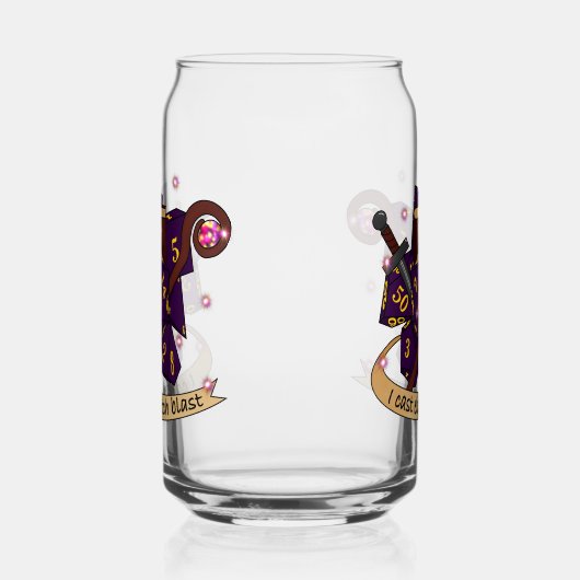 Warlock Dice Design Blikvorm Glas (Rechts)