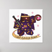 Warlock Dice Design Canvas Afdruk (Voorkant)