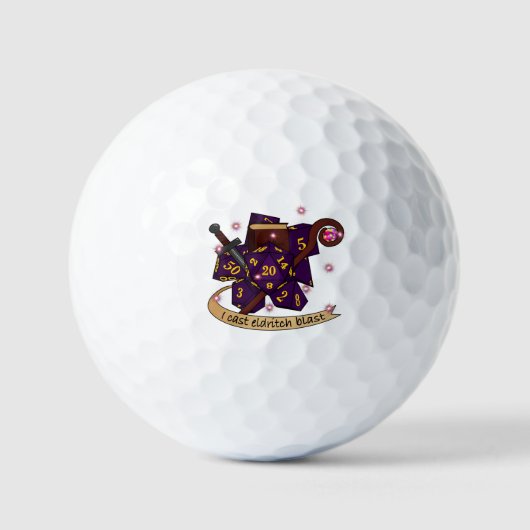 Warlock Dice Design Golfballen (Voorkant)