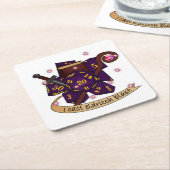 Warlock Dice Design Kartonnen Onderzetters (Schuin)