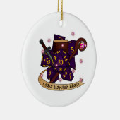 Warlock Dice Design Keramisch Ornament (Rechts)