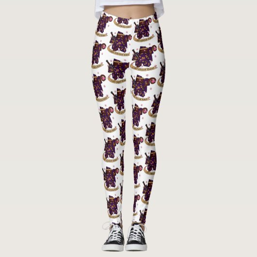 Warlock Dice Design Leggings (Voorkant)