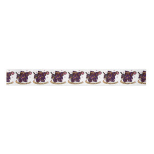 Warlock Dice Design Satijnen Lint