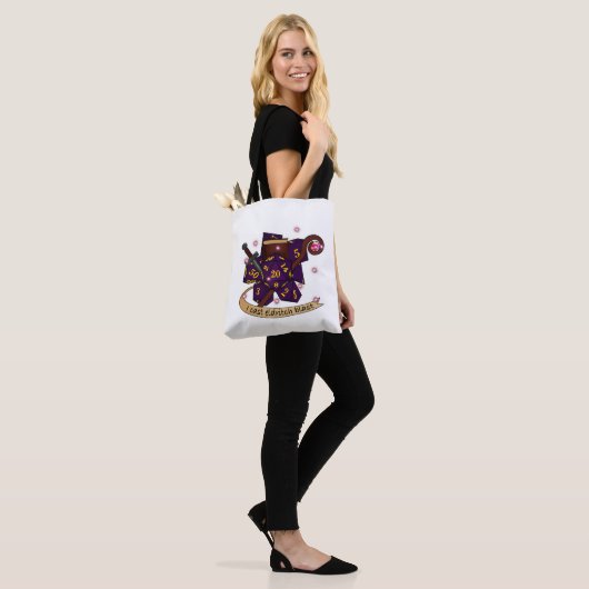 Warlock Dice Design Tote Bag (Op model)
