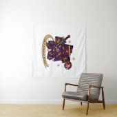 Warlock Dice Design Wandkleed (In Situ (horizontaal))