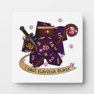 Warlock Dobbelsteen Ontwerp Fotoplaat