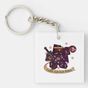 Warlock Dobbelsteen Ontwerp Sleutelhanger
