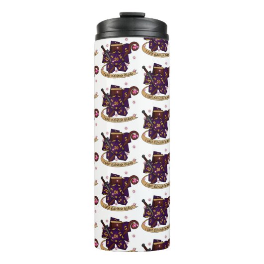Warlock Dobbelsteen Ontwerp Thermosbeker (Voorkant)