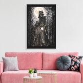 Warlock man witch haunted house fantasy dark art  canvas afdruk (Insitu (Woonkamer))