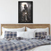 Warlock man witch haunted house fantasy dark art  canvas afdruk (Insitu (Slaapkamer))
