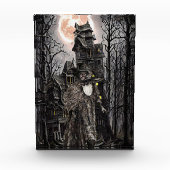 Warlock man witch haunted house fantasy dark art fotoblokken (Voorkant)