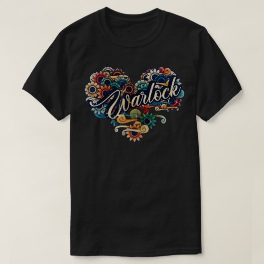 Warlock VIGNETTE  KLEUR T-shirt (Design voorkant)